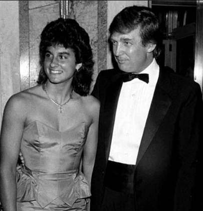 Gabriela Sabatini with Donal Trump